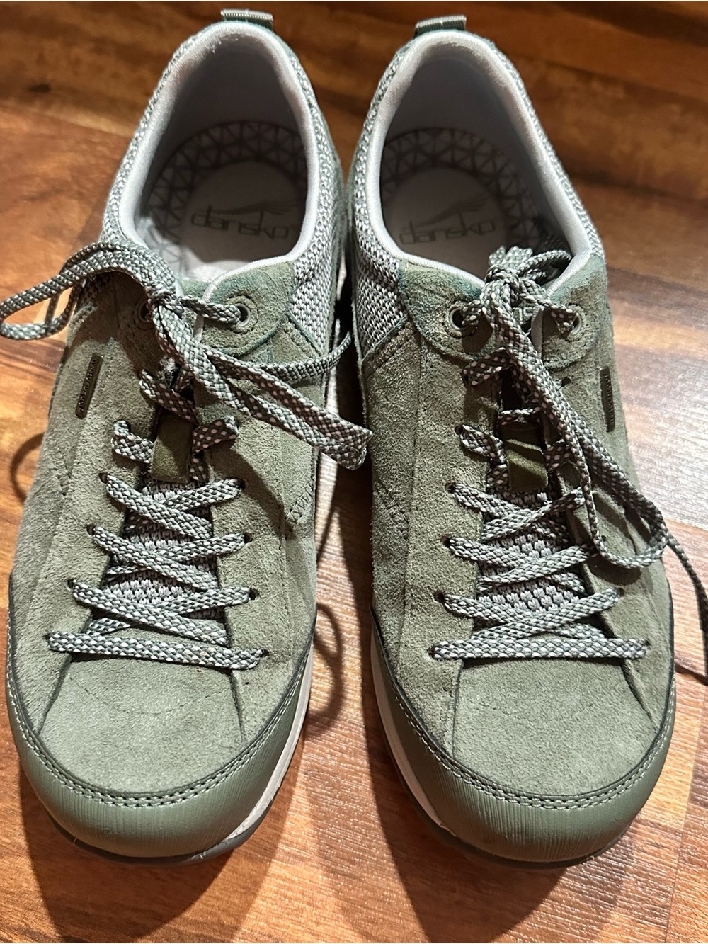EUC Dansko Paisley Waterproof Sneaker--Olive__sz 37